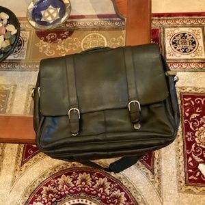 Black leather Kenneth Cole briefcase